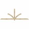 Ekena Millwork Redmond Rough Sawn Timber Gable Bracket, Douglas Fir, 108"W x 40"H x 2"D x 4"F, 9/12 Pitch GBW108X40X0204RED00RDF - alternate 1